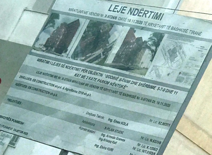 Godine banimi dhe sherbime 5-7-9 dhe 11 kat me 2 kate parkim nentoke, Rruga e Dafinave, ish Fusha e Aviacionit